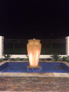 Water feature Pots - Urban paving